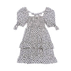 Elisabetta Franchi Kids Girl's White & Black Dress
