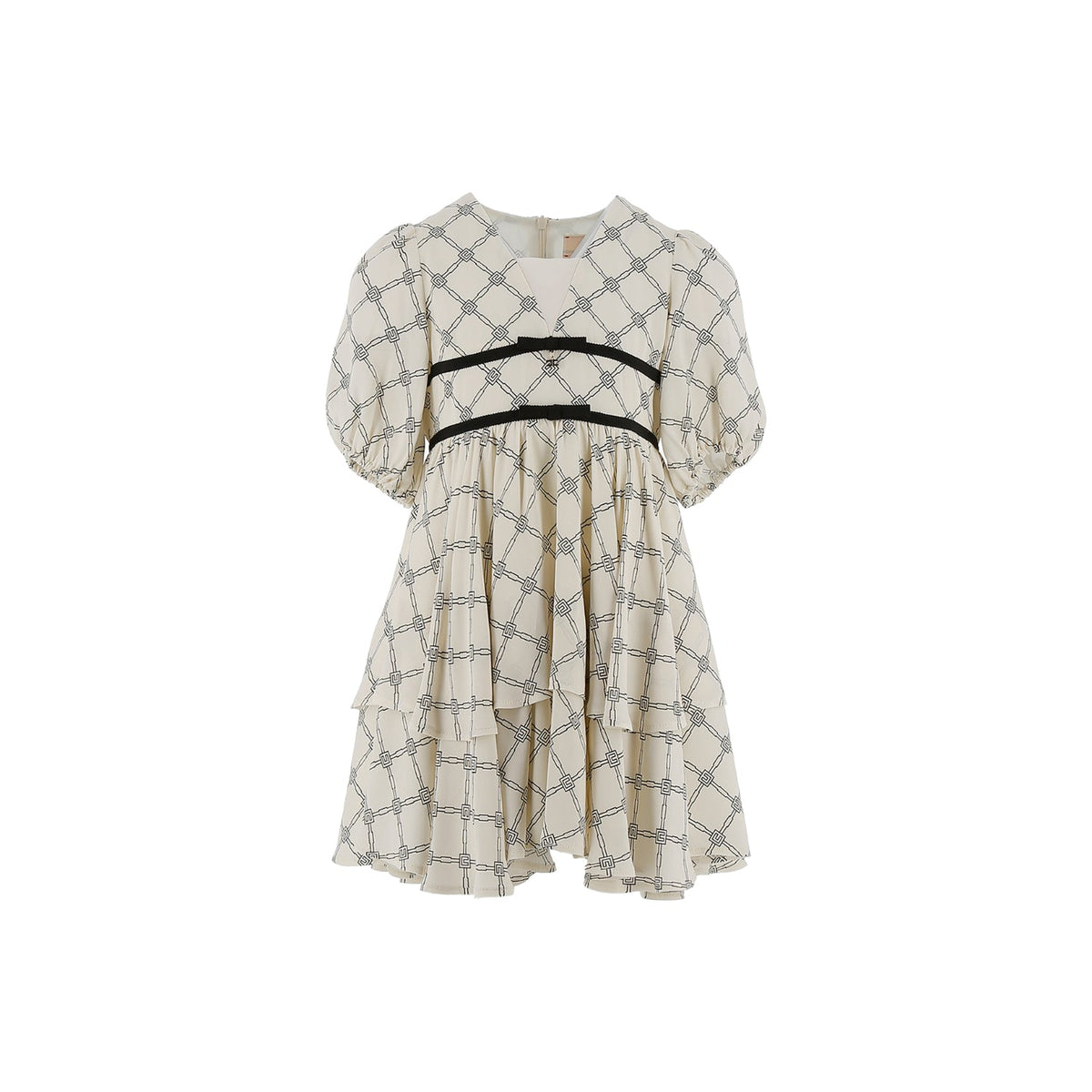 Elisabetta Franchi Kids Girl's Black & White Dress