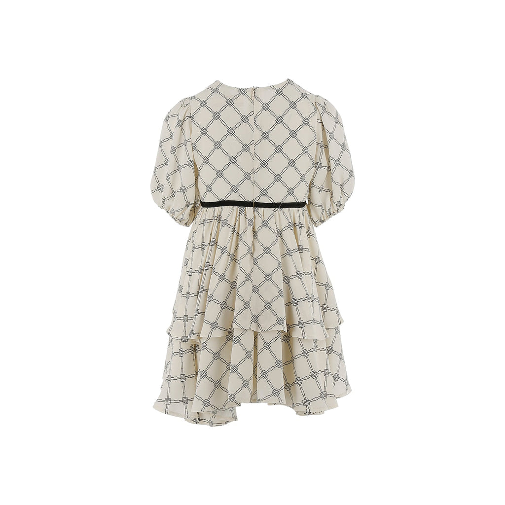 Elisabetta Franchi Kids Girl's Black & White Dress