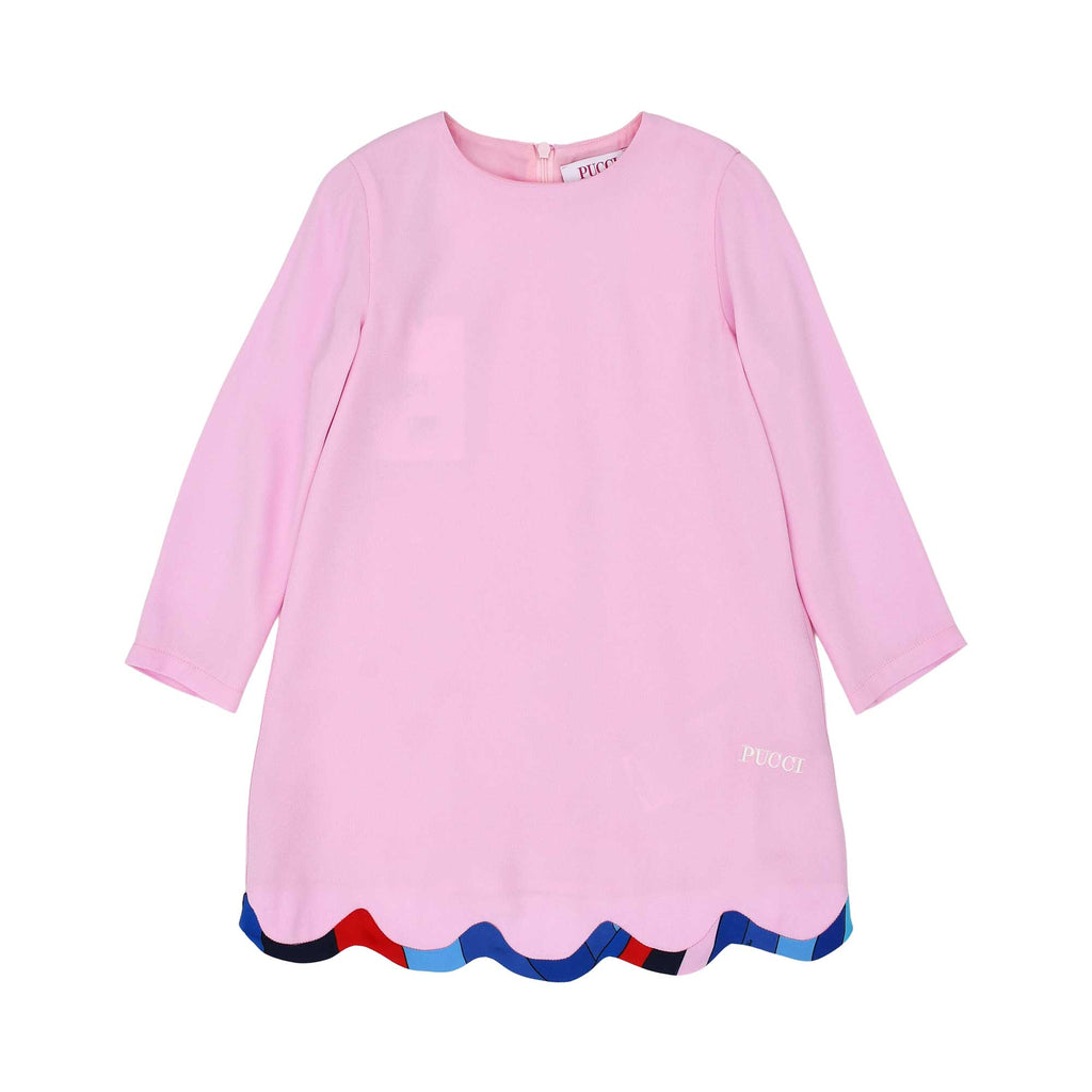 Emilio Pucci Kids Girl's Long Sleeve Pink Dress