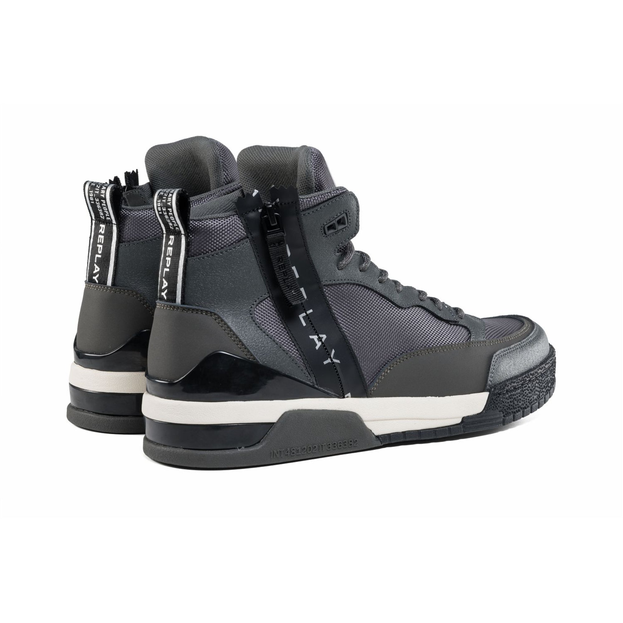 Replay Men's ASTRO ZIPPER Mid-cut Sneakers