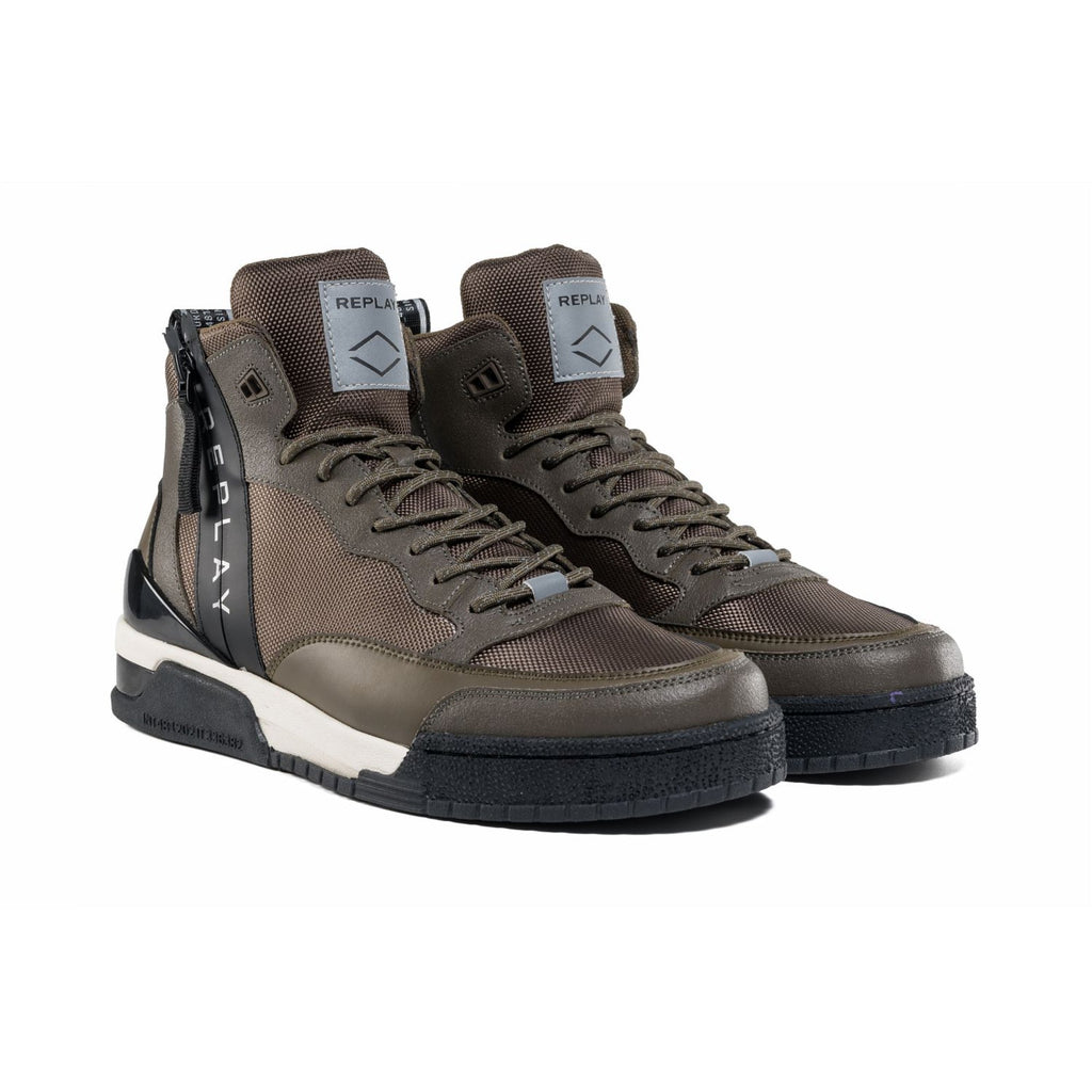 Replay Men's ASTRO ZIPPER Mid-cut Sneakers