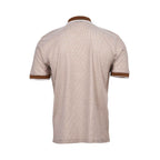 Gran Sasso Men's Patterned Knit Zip Polo Shirt - (Available in Black & Brown)