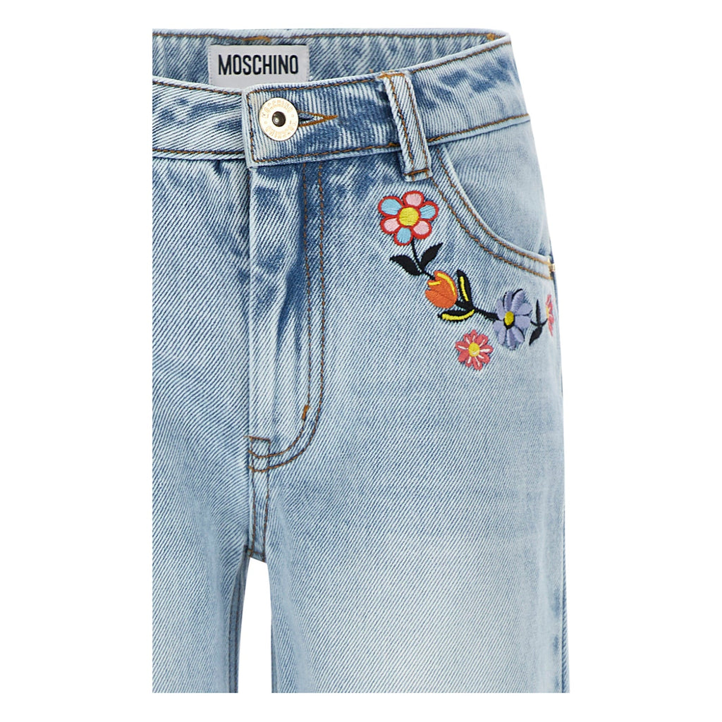 Moschino Kids Girl's Light Blue Jeans