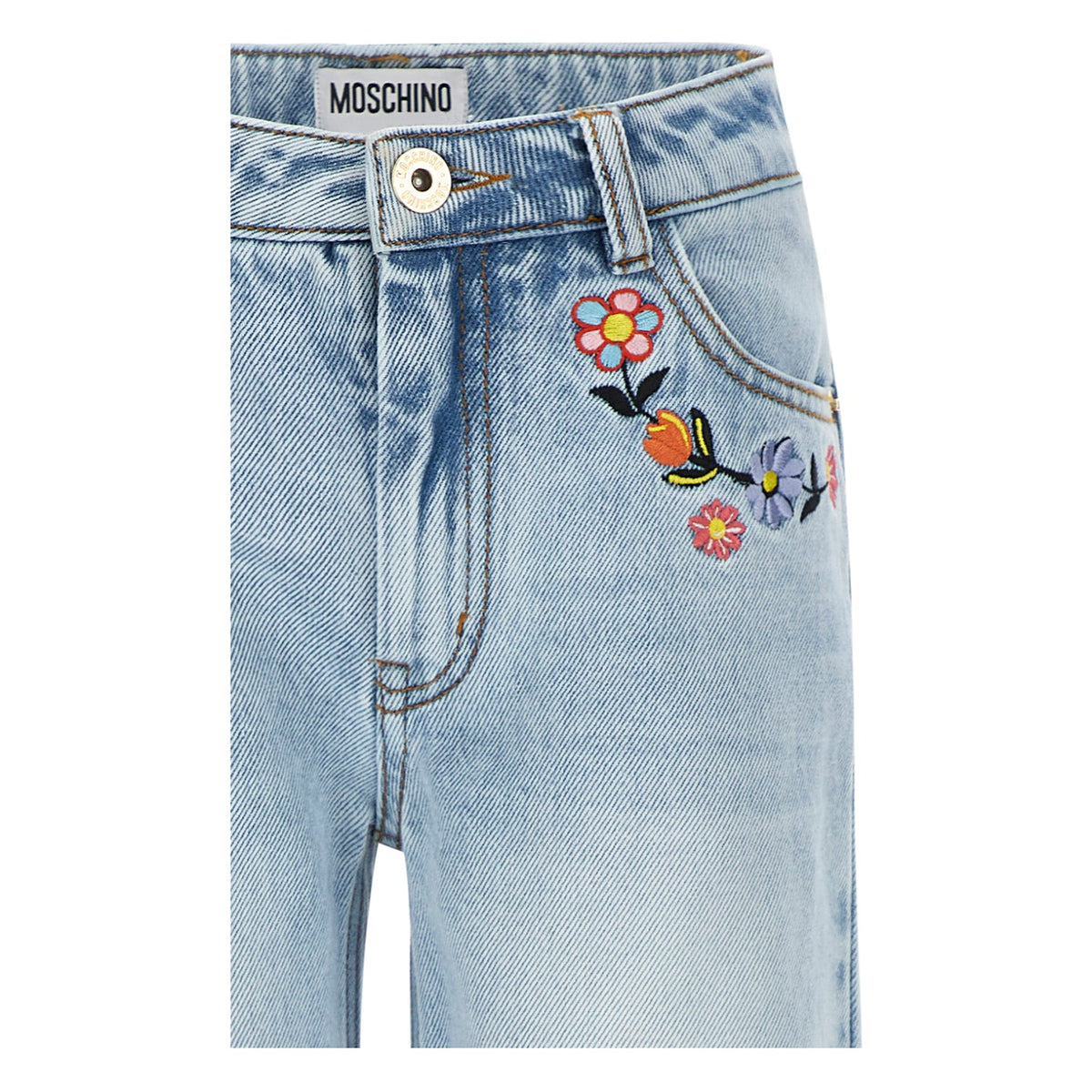 Moschino Kids Girl's Light Blue Jeans