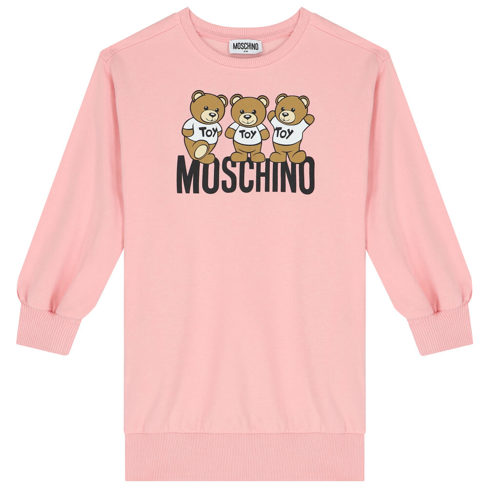 Moschino Kids Girl's Teddy Bear Logo Dress