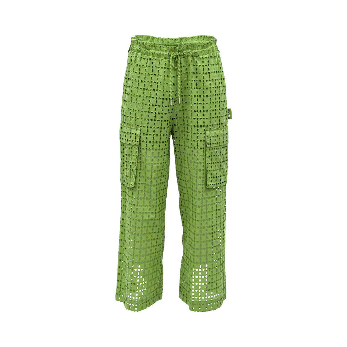 Ice Play Women's Green Wide Leg Pant