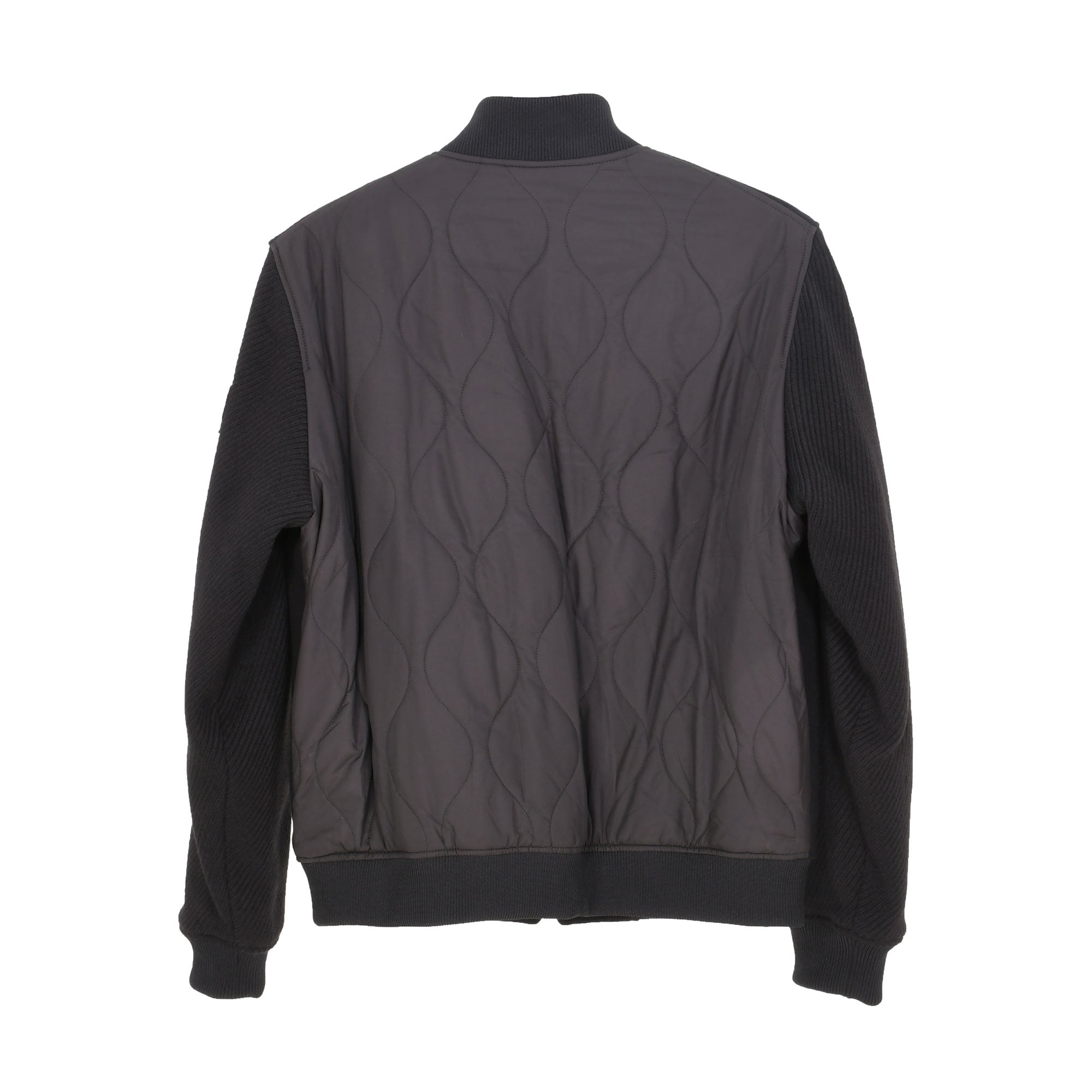 Bikkembergs Men's Bomber Black Jacket With Quilted Back