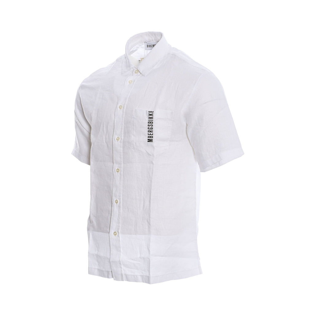 Bikkembergs Men's Casual and Stylish Short Sleeves Shirt