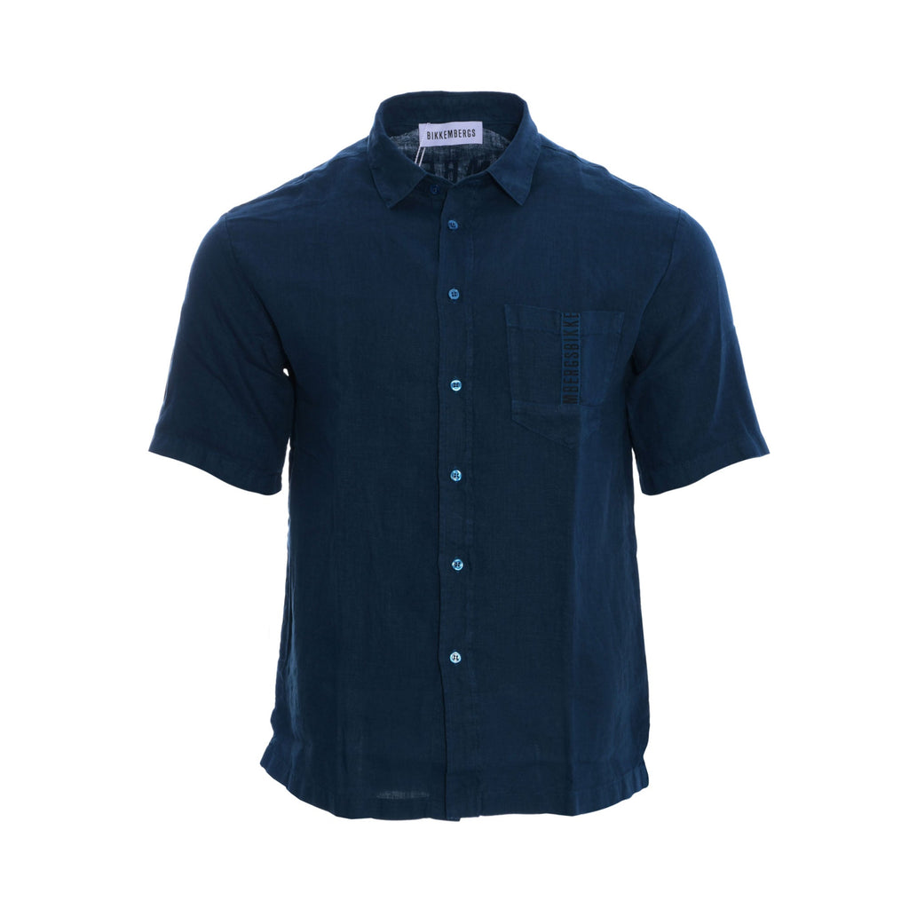 Bikkembergs Men's Casual and Stylish Short Sleeves Shirt
