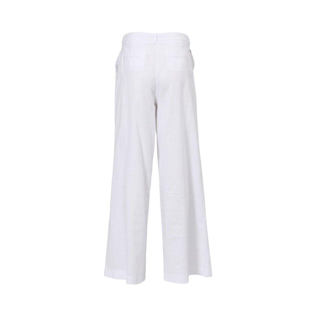 Jijil Women's White Wide Legs Pant