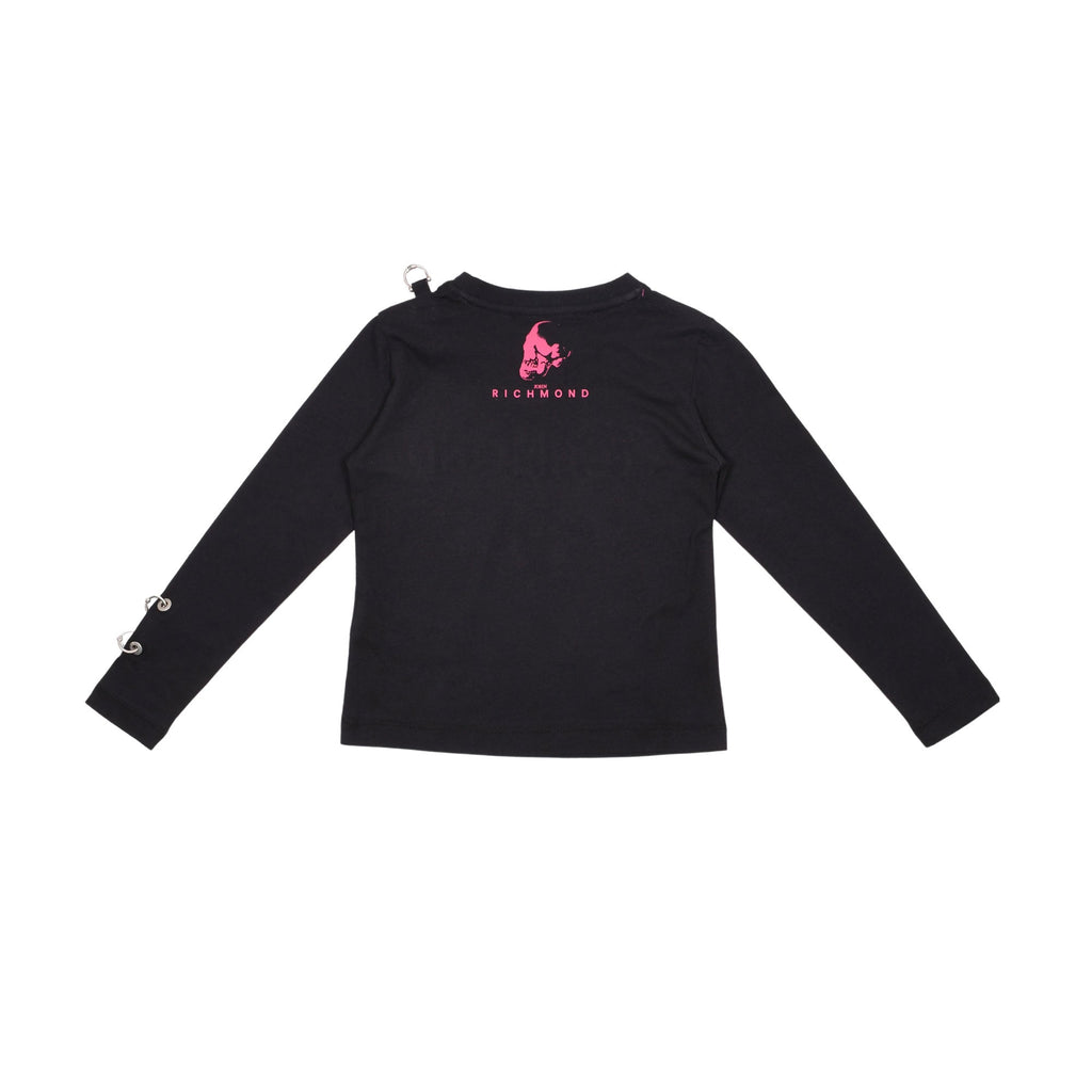 John Richmond Kids Sequins Black T-Shirt