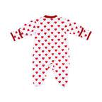 Kissy Kissy Kids New Born Girl's Red Sleepsuit