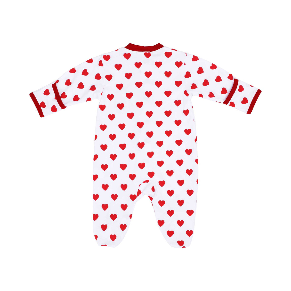 Kissy Kissy Kids New Born Girl's Red Sleepsuit