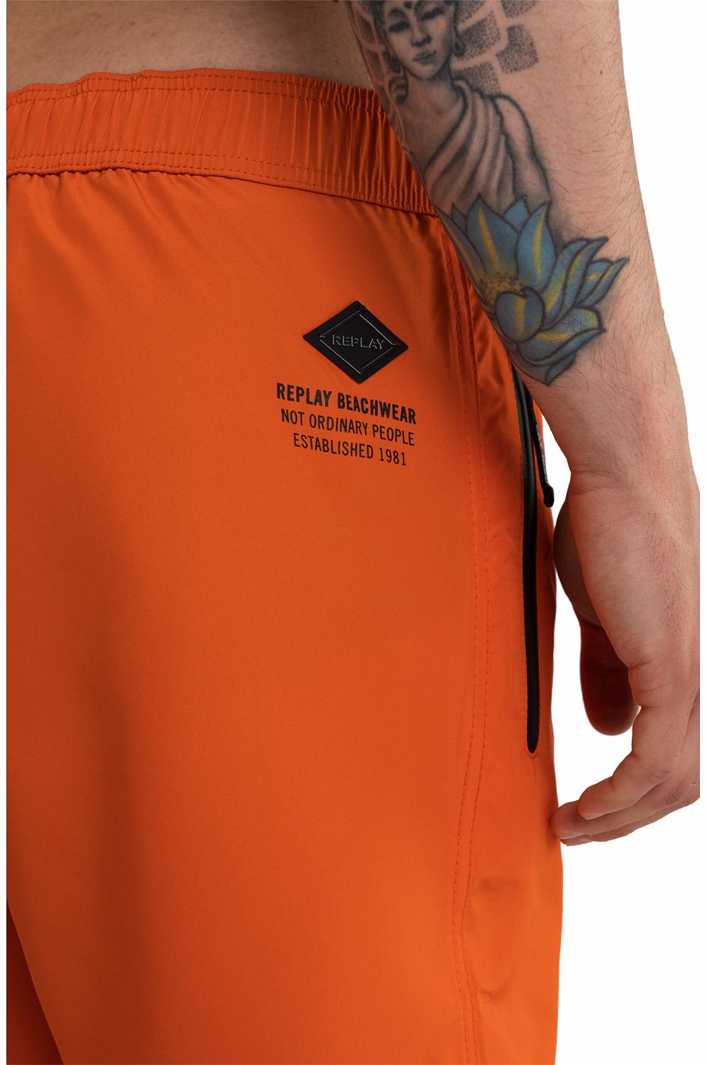 Replay Men's Swimming Trunks with Zipped Pocket