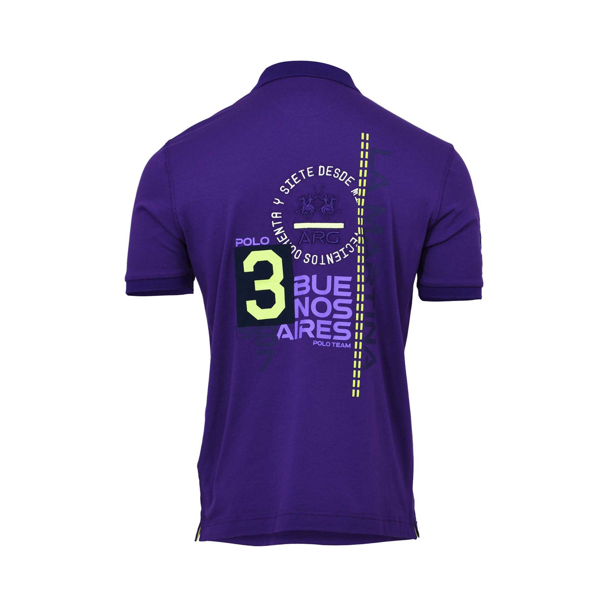 La Martina Men's Purple Polo Shirt