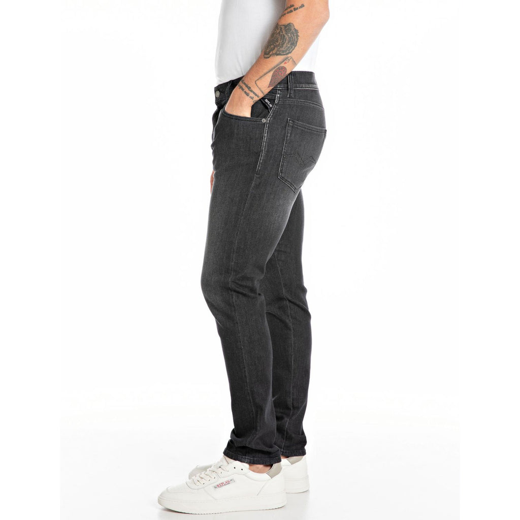 Replay Men's Slim Tapered Dark Grey Jeans
