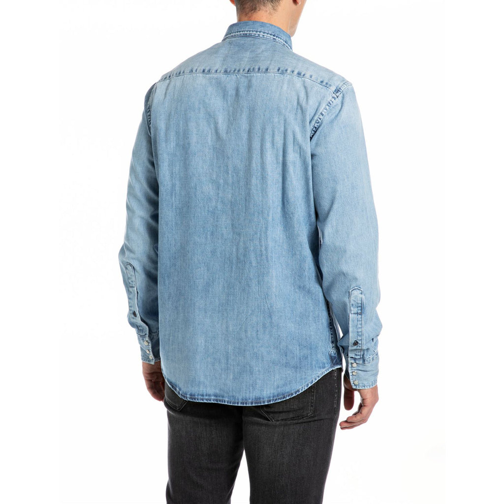 Replay Men's Regular Fit Denim Shirt