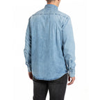 Replay Men's Regular Fit Denim Shirt