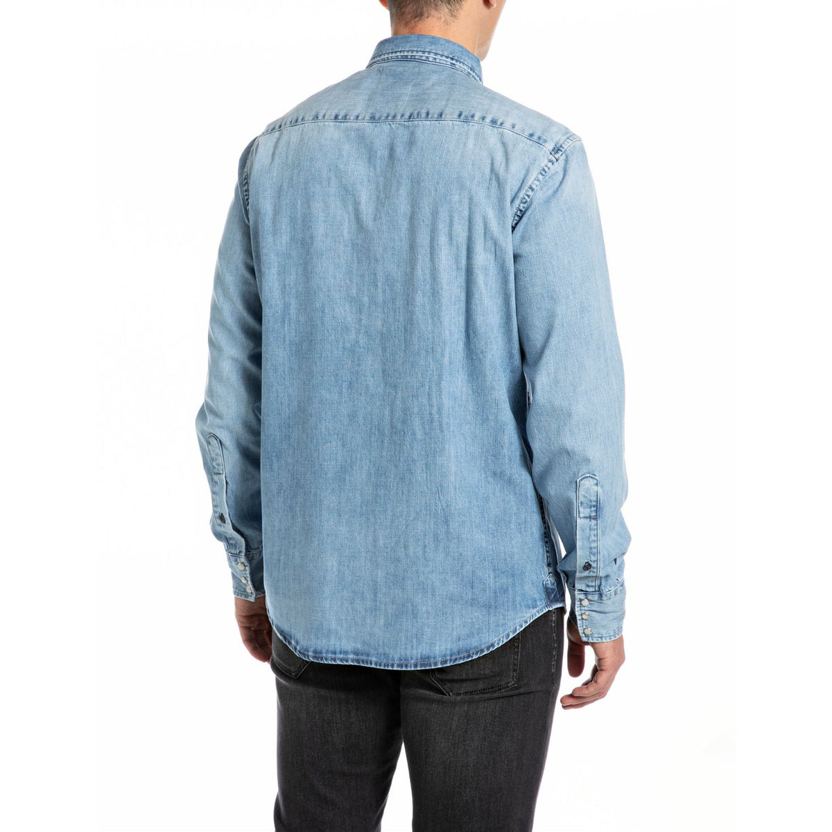 Replay Men's Regular Fit Denim Shirt