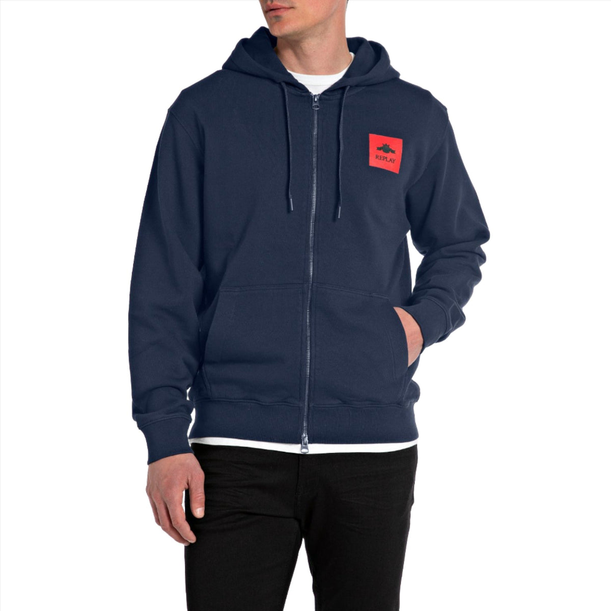 Replay Men's Hoodie with Archive Logo