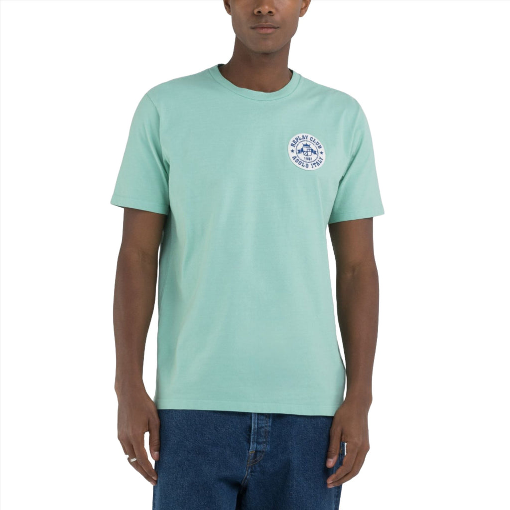 Replay Men's Jersey T-shirt with Embroidered Patch