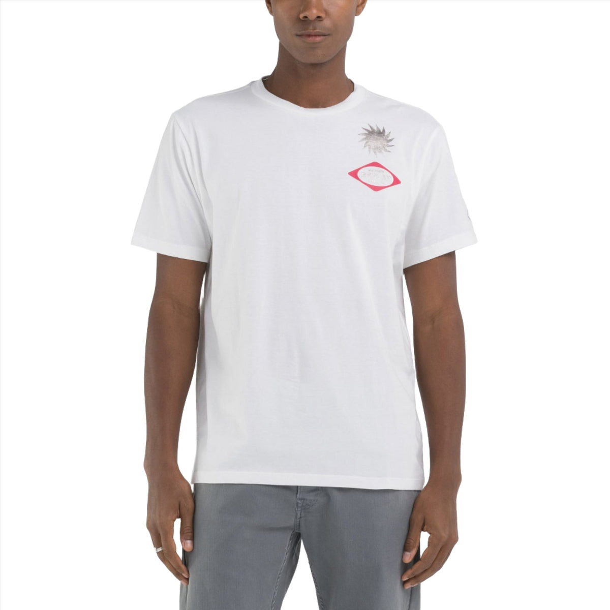 Replay Men's Jersey T-shirt with Custom Garage Print