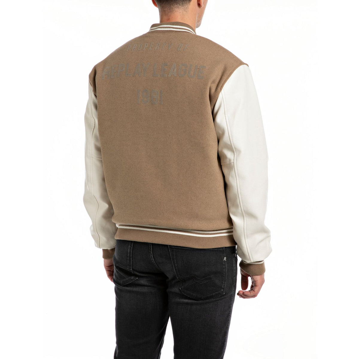 Replay Men's Varsity Jacket With Lettering