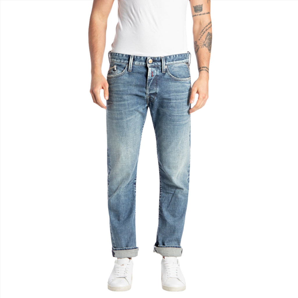 Replay Men's Regular Fit Waitom Jeans