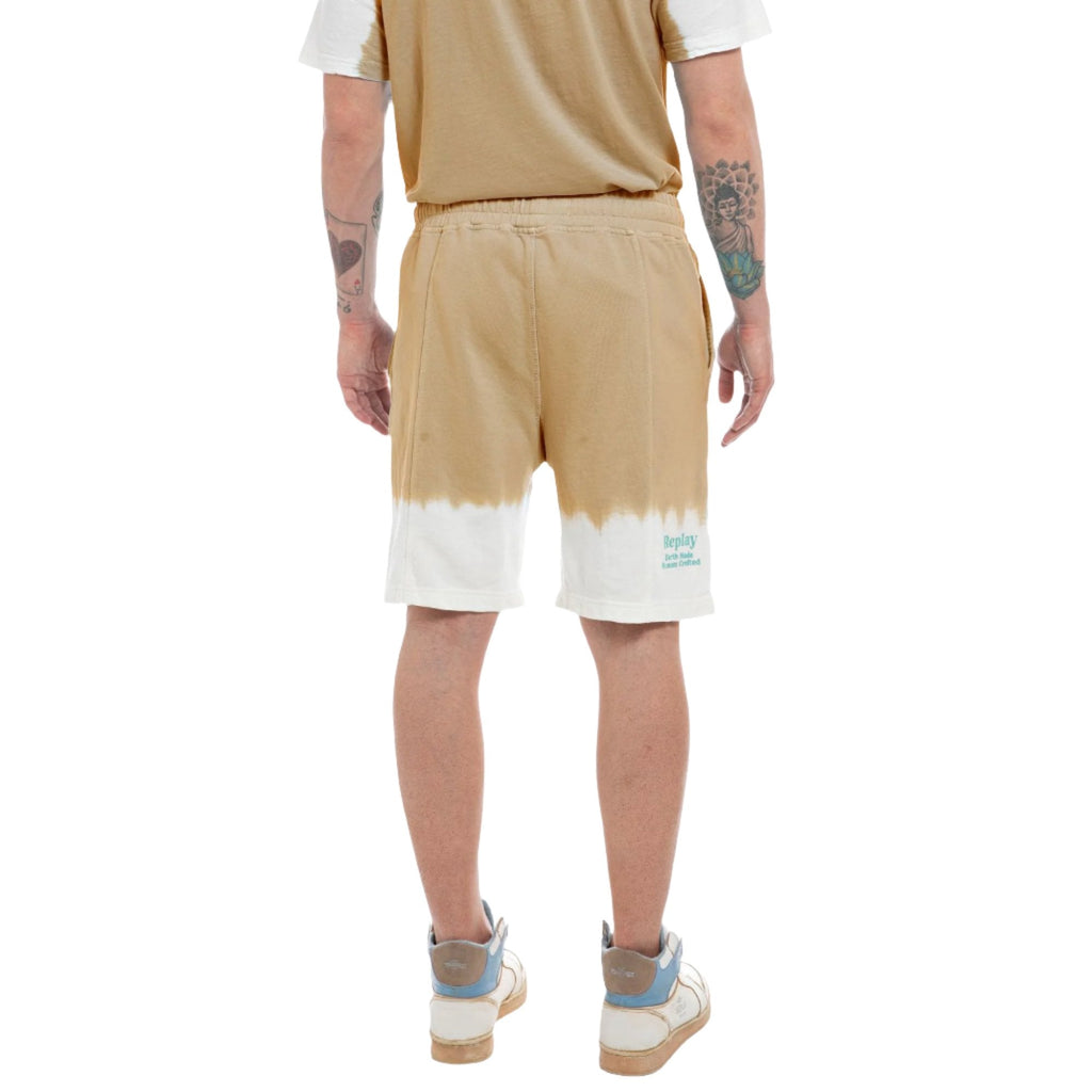 Replay Men's Dip Dyed Cotton Fleece Short