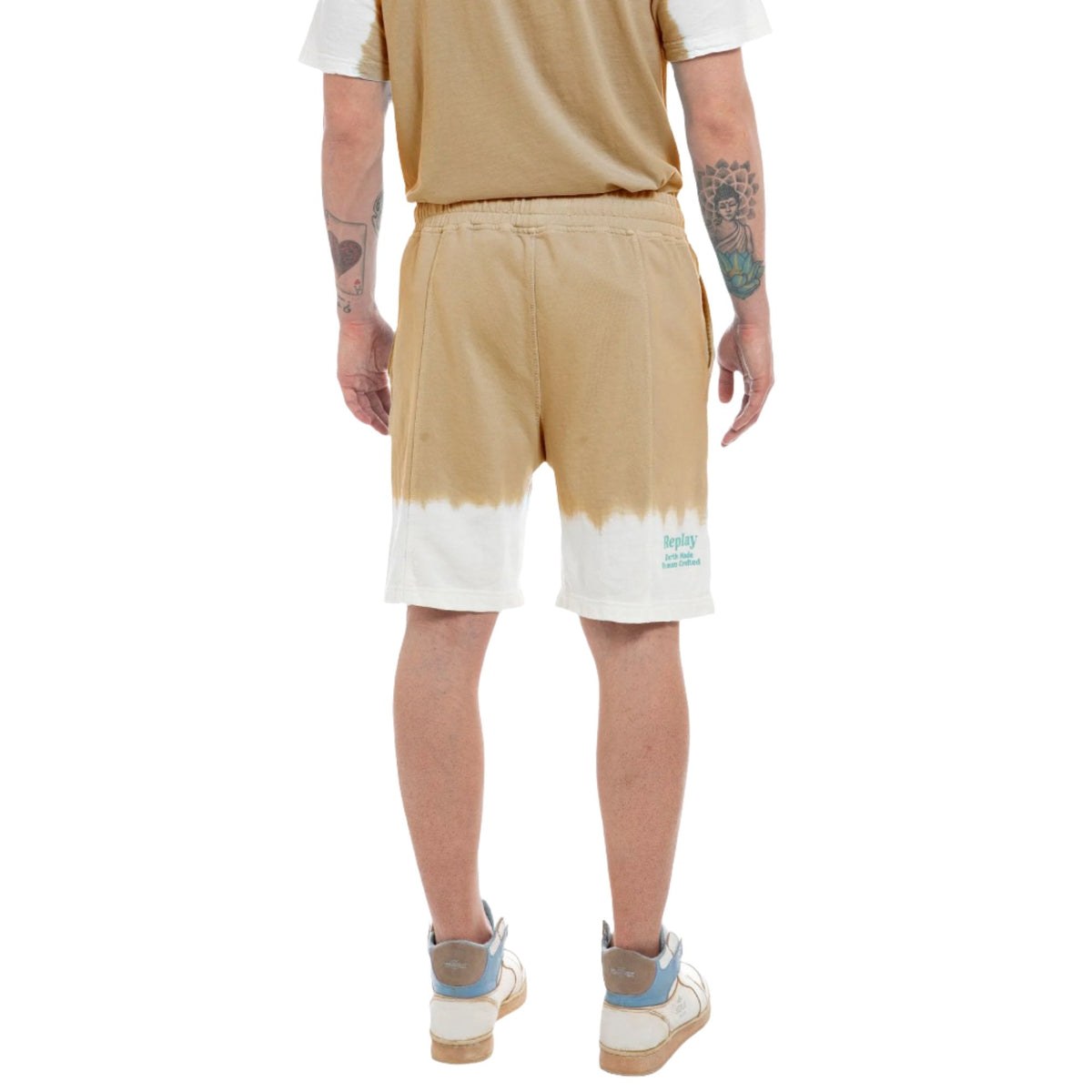 Replay Men's Dip Dyed Cotton Fleece Short