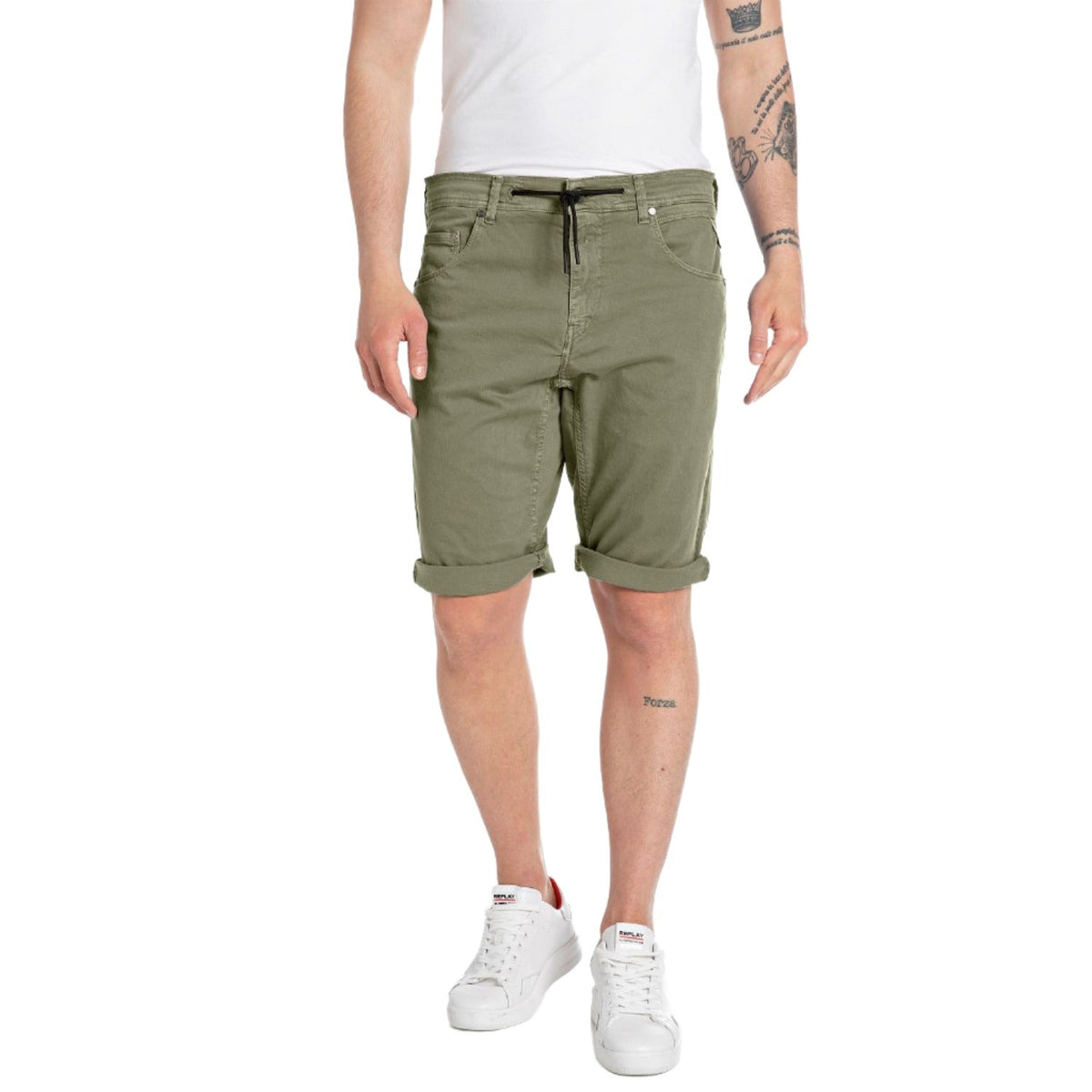 Replay Men's Sport Fit Djovic Bermuda Joggers