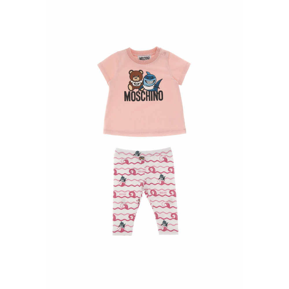 Moschino Kids Baby Girl's Pink Toy Shark Set T-Shirt & Legging