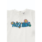 تي شيرت أبيض للبنات الرضع من Moschino Kids