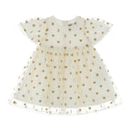 Moschino Kids Baby Girl's Cloud Gold Hearts  Dress