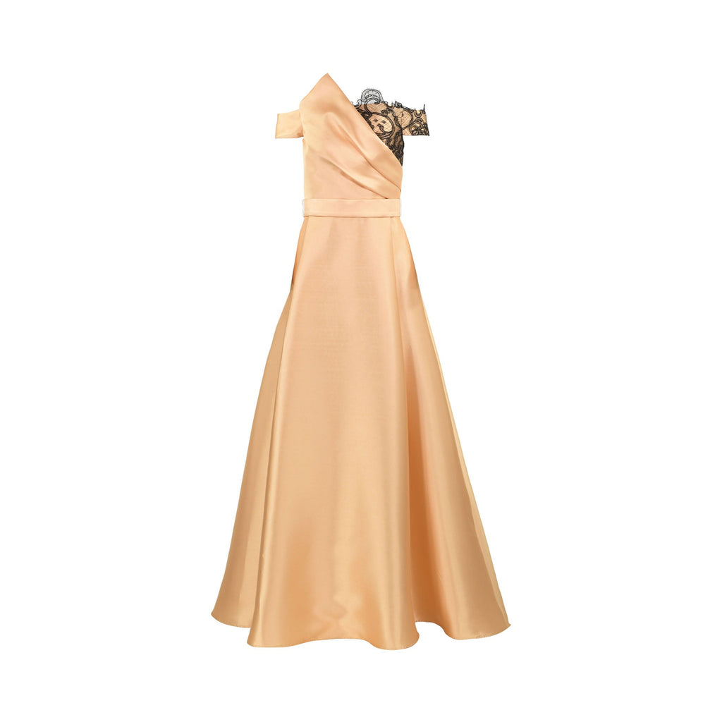 Mischalis Atelier Women's Beige Long Dress
