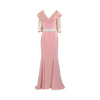 Mischalis Atelier Women's Pink Long Dress