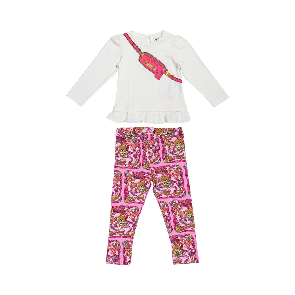 Moschino Kids Baby Girl's Pink Set Top & Leggings