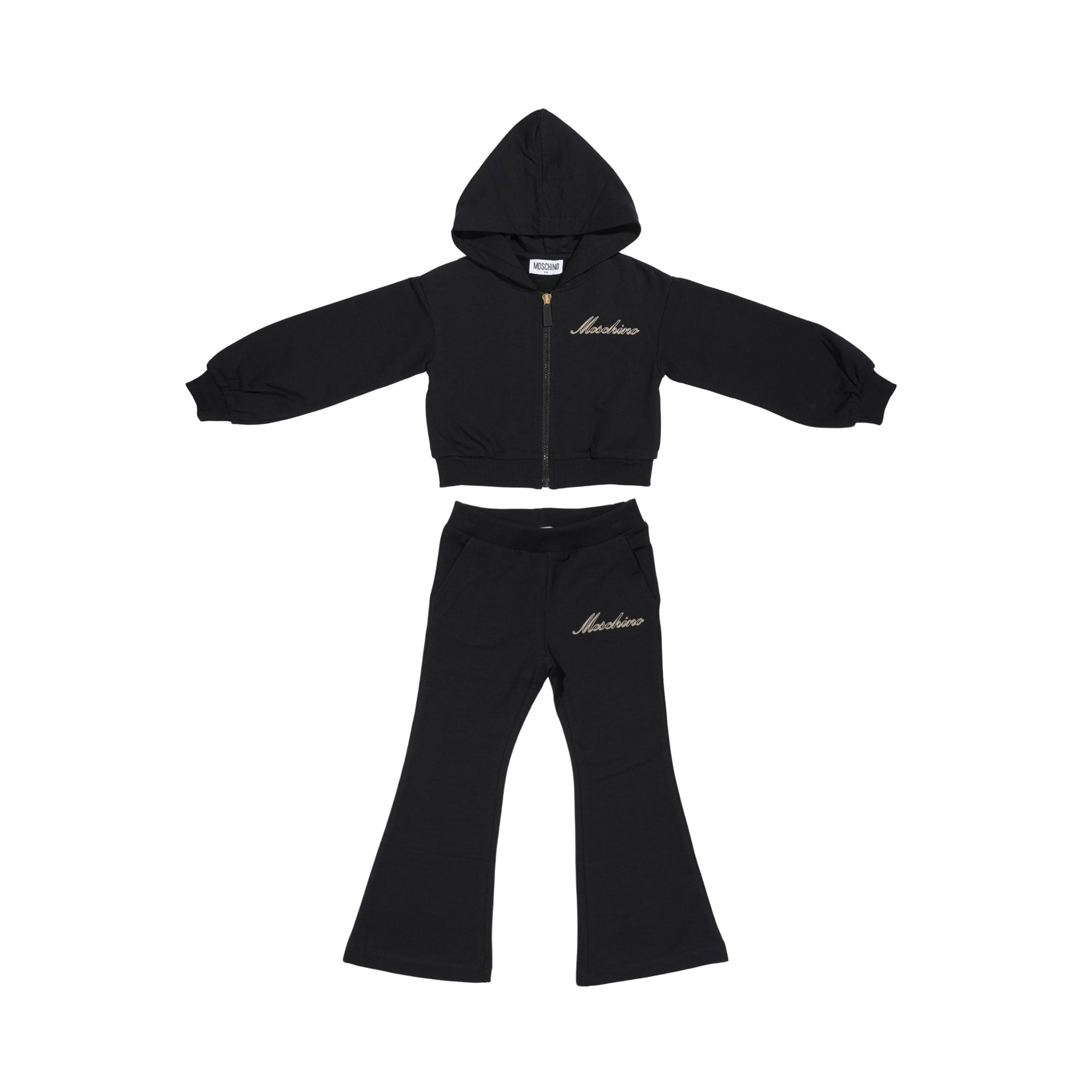 Moschino Kids Girl's Black Jogging Suit