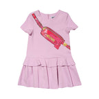 Moschino Kids Girl's Pink Bag Print Dress