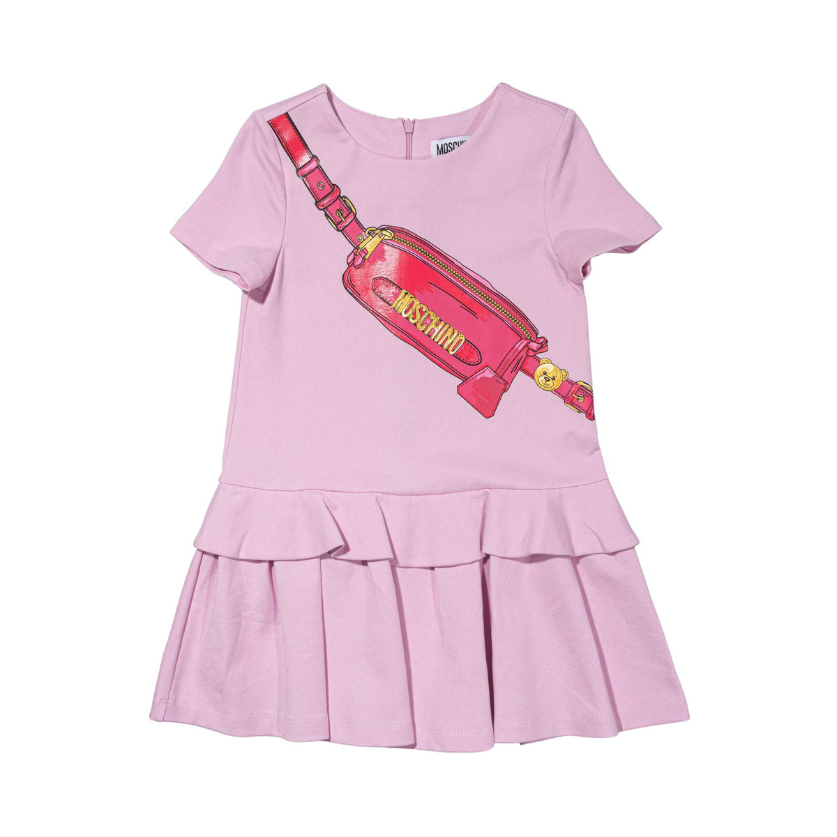 Moschino Kids Girl's Pink Bag Print Dress