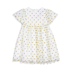 Moschino Kids Girl's Cloud Gold Hearts Dress