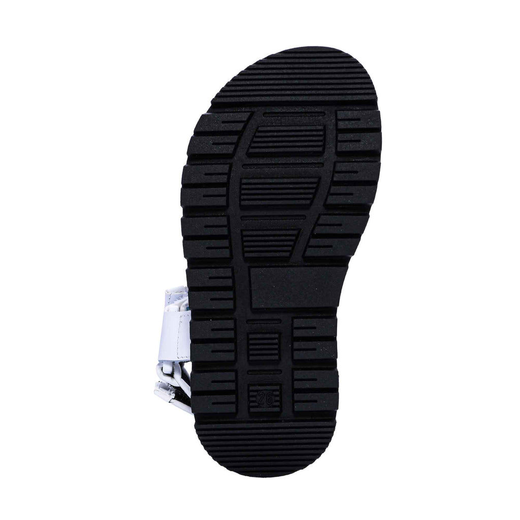 Moschino Kids Boy's Blue Logo Touch Strap Sandal