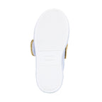 Moschino Kids Unisex White & Gold Sneaker