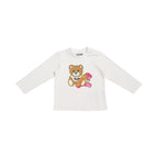 Moschino Kids Baby Girl's White Long Sleeve T-shirt