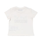 Moschino Kids Baby Girl's White Top With Balloon and Logo Graphic