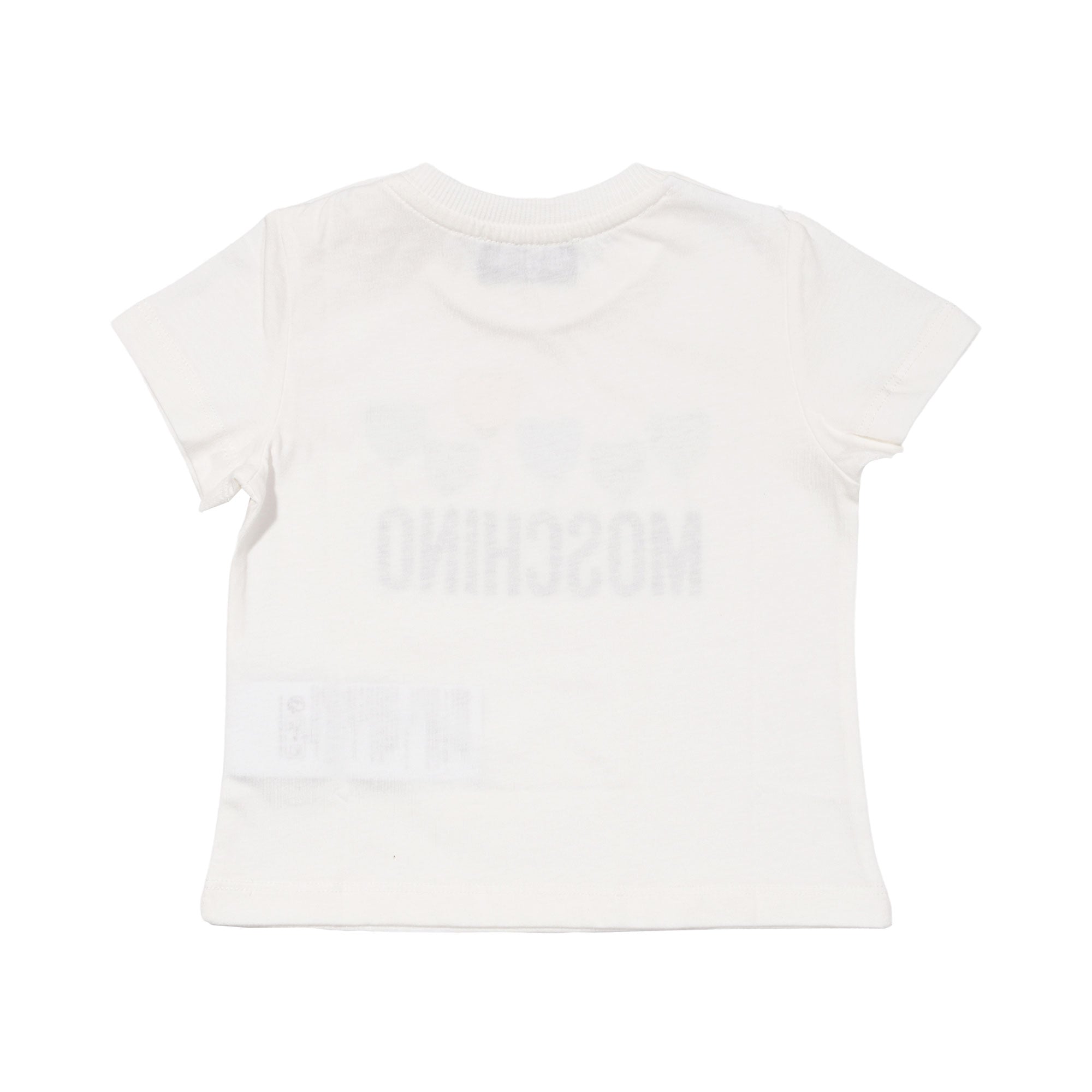 Moschino Kids Baby Girl's White Top With Balloon and Logo Graphic