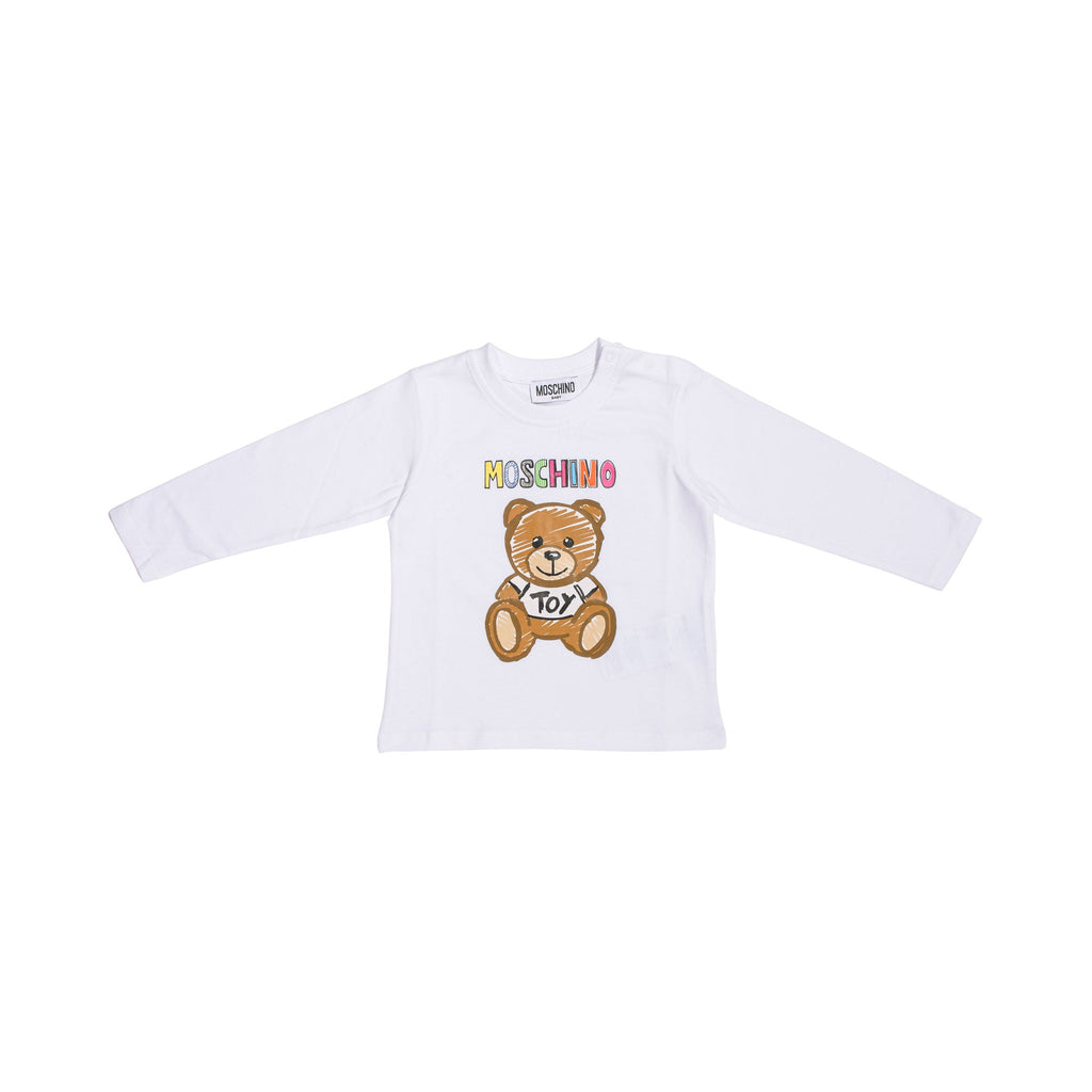 Moschino Kids Baby's White Long Sleeve T-shirt