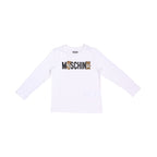Moschino Kids Boy's Long Sleeve White T-Shirt