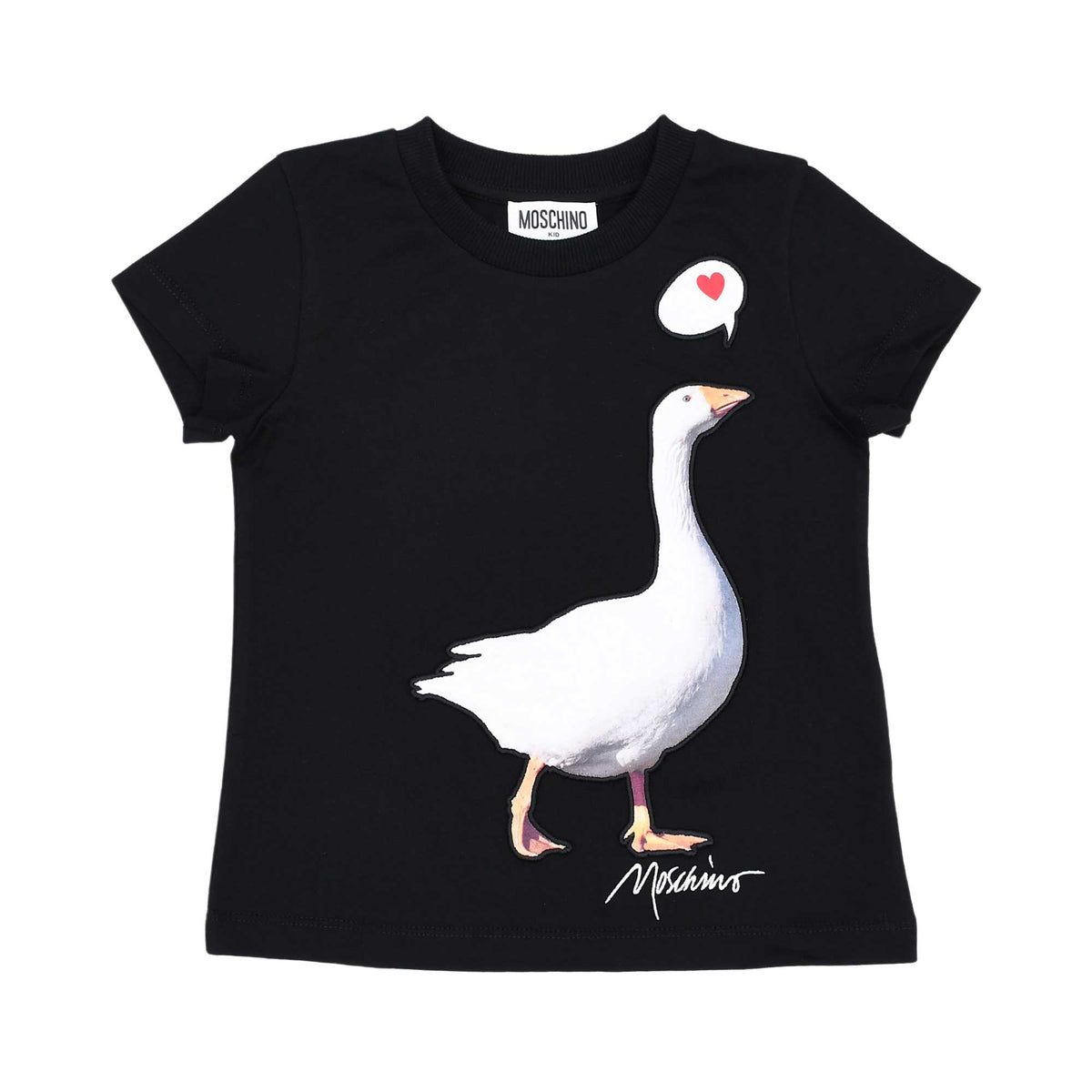 Moschino Kids Girl's Black T-Shirt